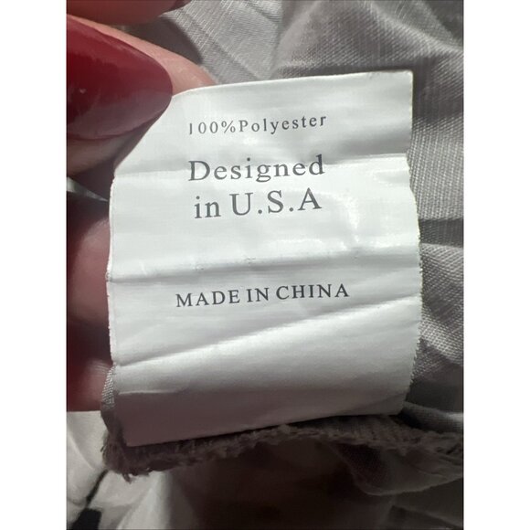 Lan Vie Pattern Lace Detail Front Pocket Pleated Tiered ALine Skirt Size 12 - Picture 12 of 14